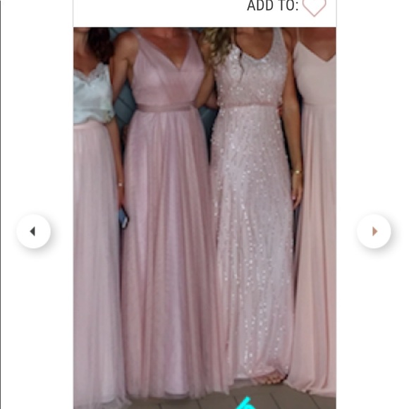 BHLDN Adrianna Papell Pink Brooklyn Dress maxi 2 - Picture 7 of 8